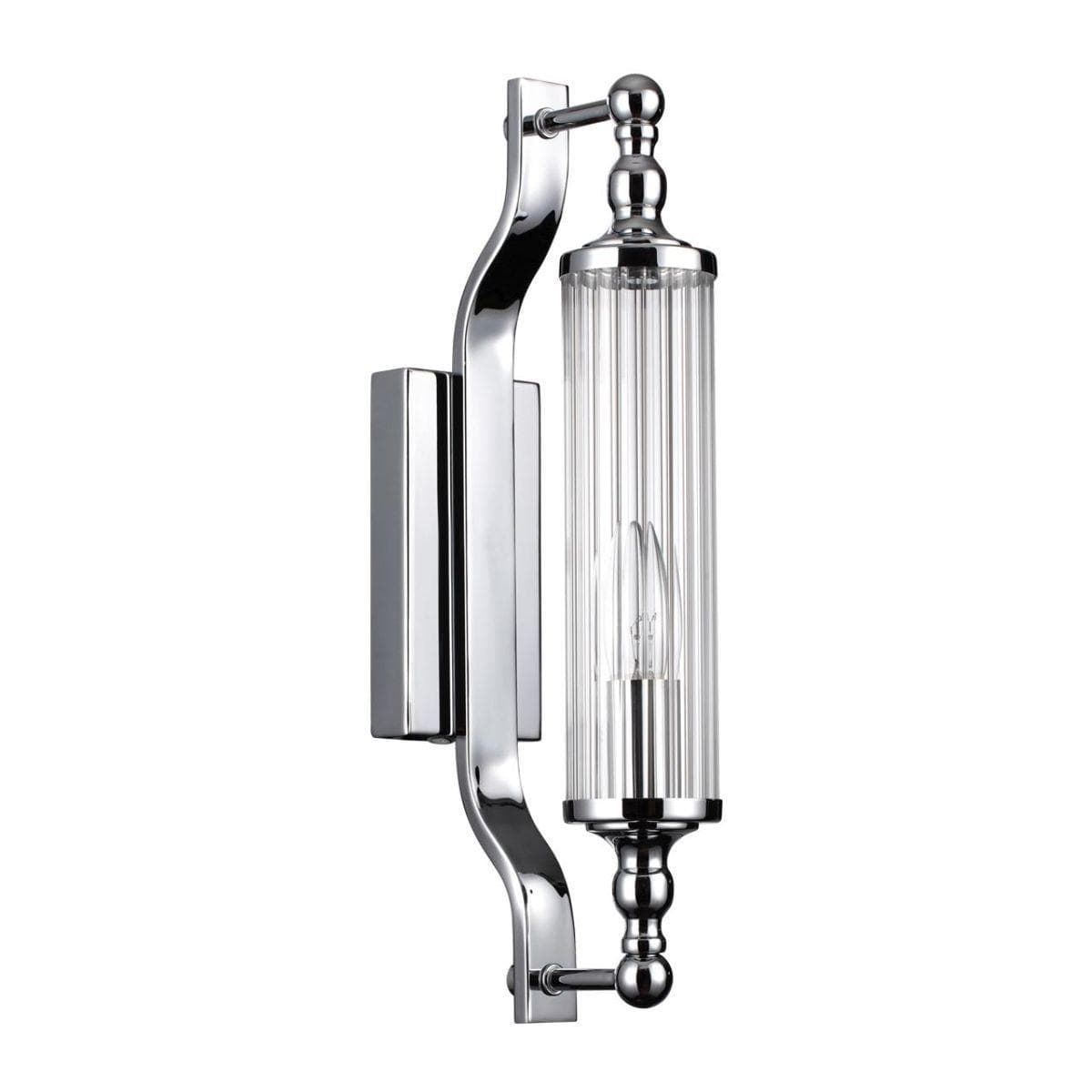 Odeon Light 4942/1W DROPS ODL22 553 хром/прозрачный/стекло Настенный светильн. E14 1*40W IP44 TOLERO