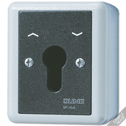 JUNG Выключатель для замочного механизма 10A 250V ~ для накладного монтажа IP44 833.18G