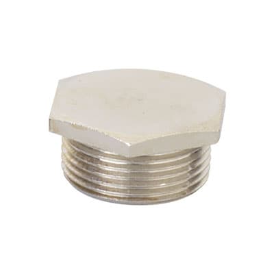 DKC Заглушка M25x1,5, никелированная латунь