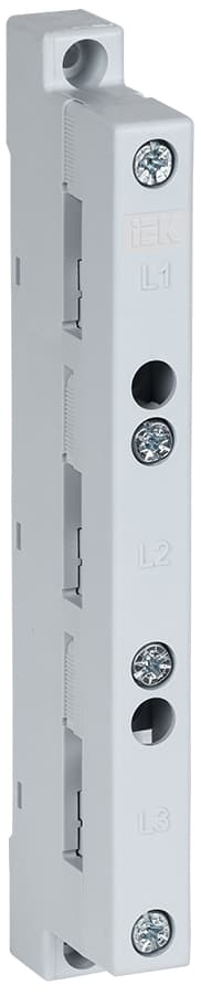 IEK Изолятор шинный плоский ИШП 3P для гор. шин 5х15-10х30мм