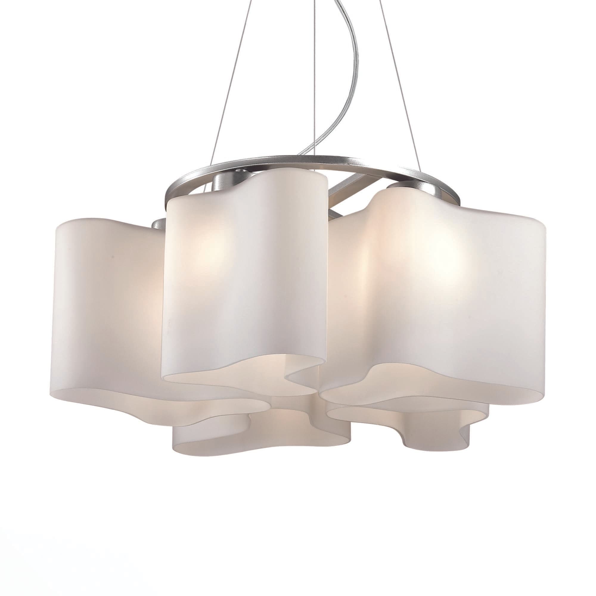 ST LUCE SL118.503.05 Люстра подвесная  Серебристый/Белый E27 5*60W