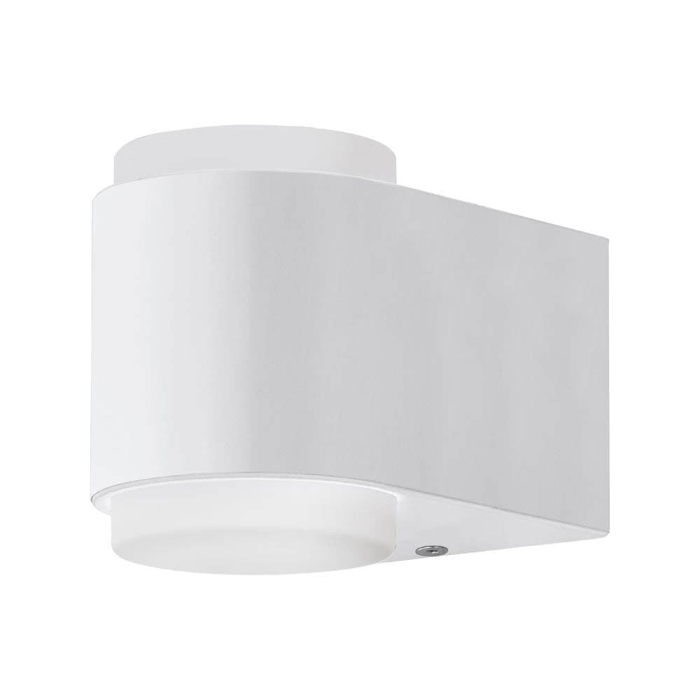 Eglo Светильник LED уличный настенный BRIONES, 2х3W(LED), IP44, L85, H95, A125, литой алюминий, белый /пластик, белый 95077