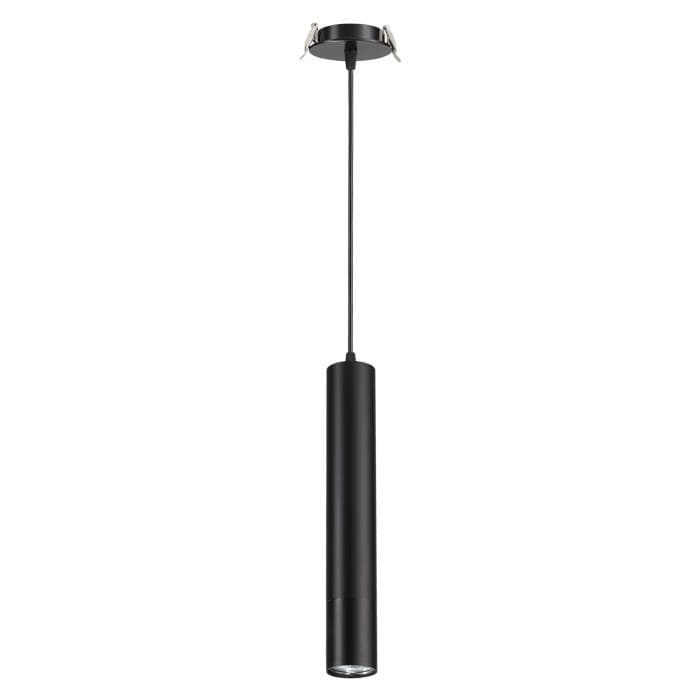 Novotech 370403 NT18 000 черный подвес встраиваемый IP20 GU10 50W 220V PIPE