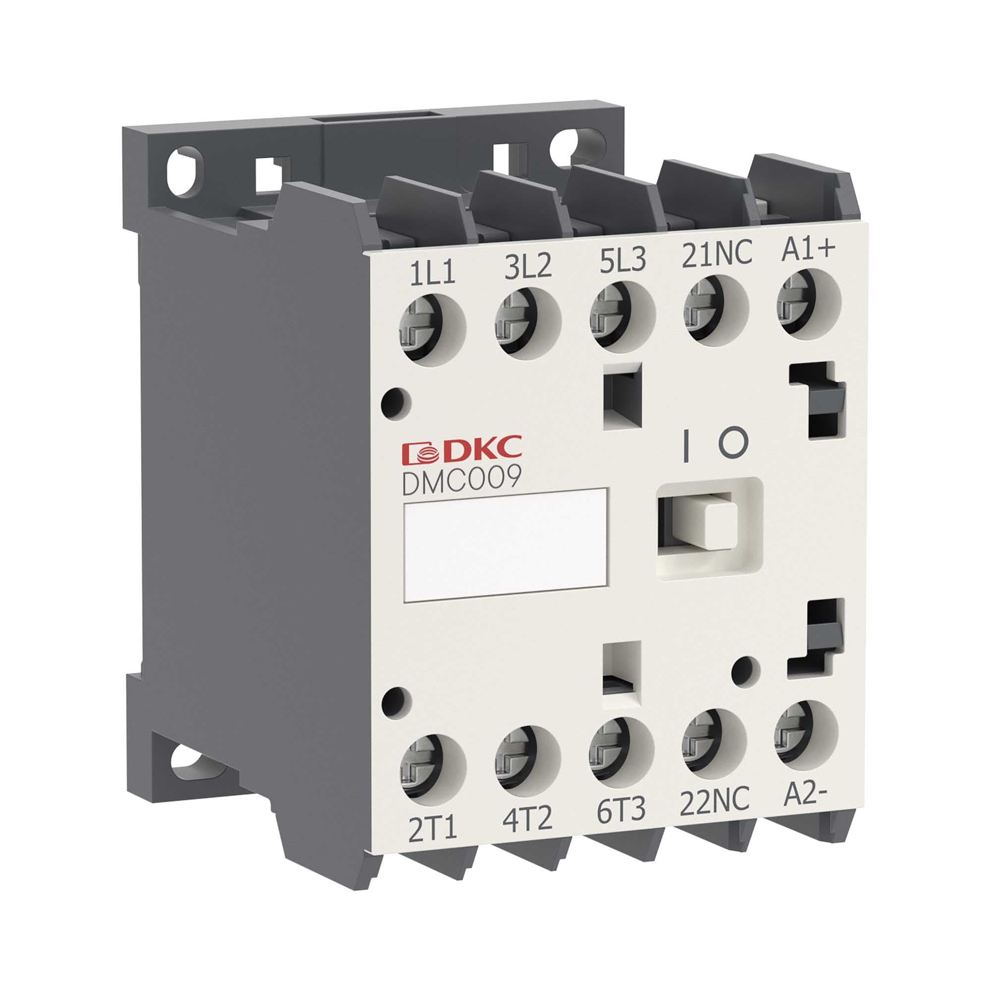 DKC Миниконтактор YON DMC009 9A 4кВт AC3 3P кат. 380В AC 1НО — миниатюра 1