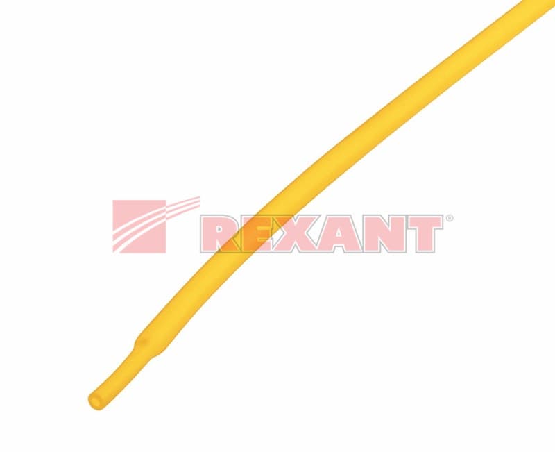 2.0 / 1.0 мм 1м термоусадка желтая Rexant 20-2002 — миниатюра 2