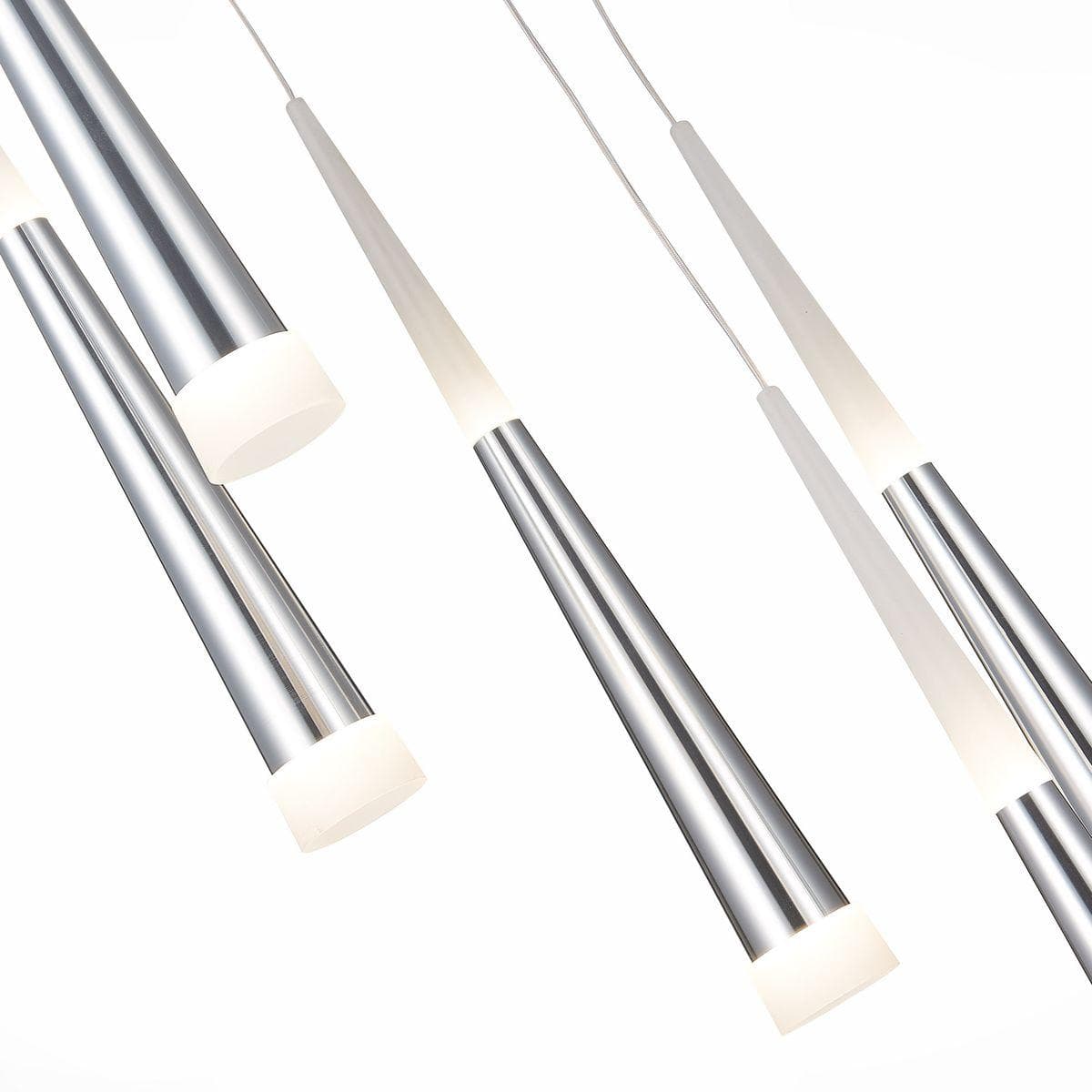 Evoluce SLE200113-05 Светильник подвесной Хром/Хром, Белый LED 5*7W 3000K — миниатюра 2