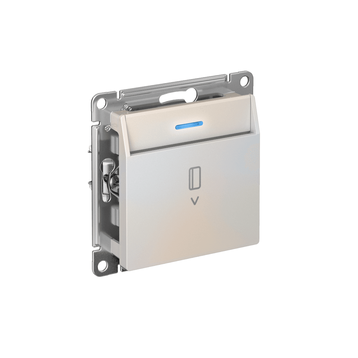 Systeme Electric AtlasDesign Жемчуг Выключатель карточный с подсветкой, 10А, без задержки отключения, механизм — миниатюра 2
