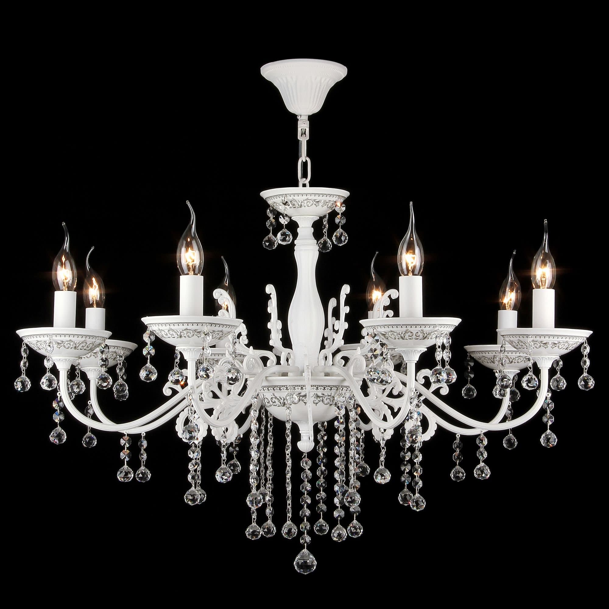 Maytoni Elegant Bellona Белый Люстра 8xE14 60W ARM386-08-W — миниатюра 2