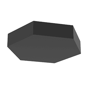 Varton Блок Gexus 520х600 Solid подвесной RAL9005 черный муар V4-R0-90.0009.GXS-0010