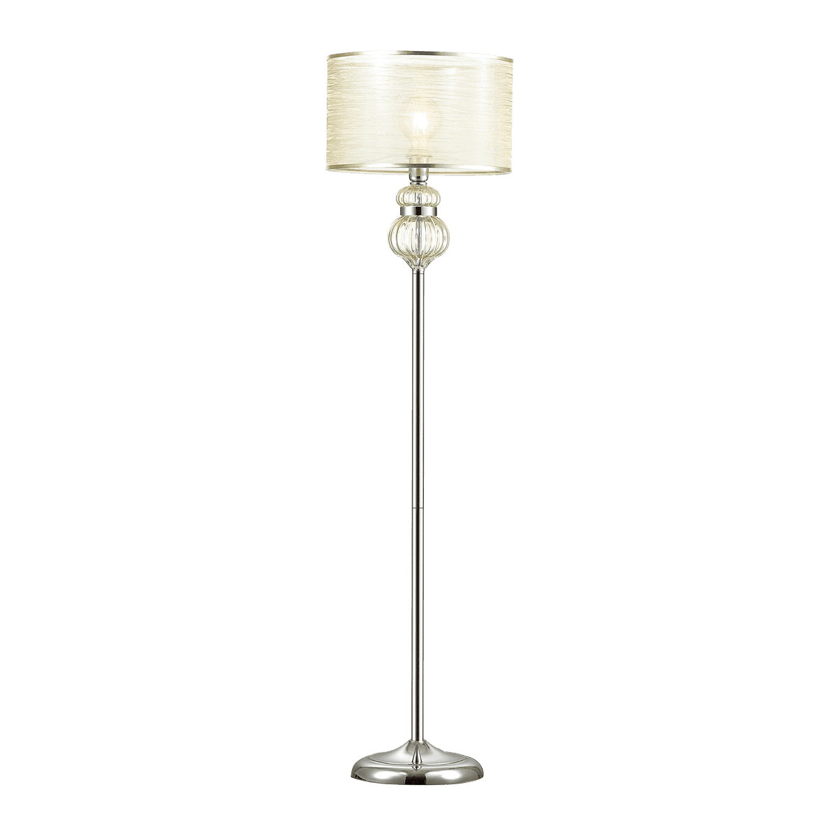 Odeon Light 4687/1F ODL20 501 хром/"шампань"/бежевый Торшер E27 1*40W 220V LILIT — миниатюра 2