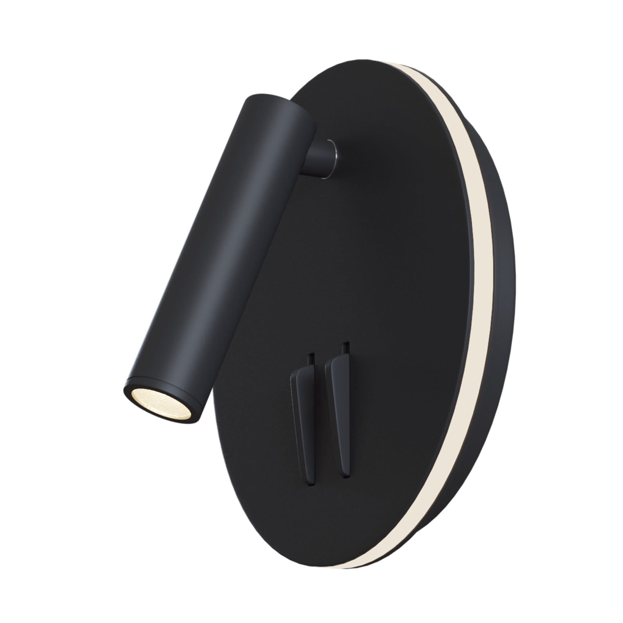 Maytoni Ceiling & Wall ios 176 Черный Бра LED 150-200Lm + LED 80-110Lm 6W + 3W C176-WL-01-6W-B — миниатюра 3