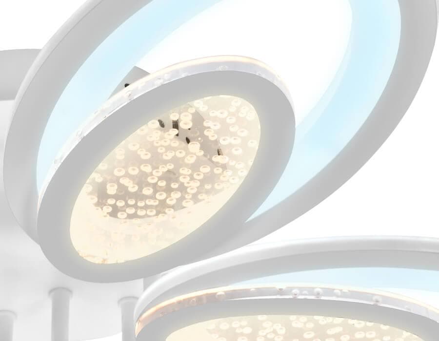 Ambrella Потолочный светодиодный светильник с пультом FA423/5 WH белый 210W D620*100 (ПДУ РАДИО 2.4) — миниатюра 2