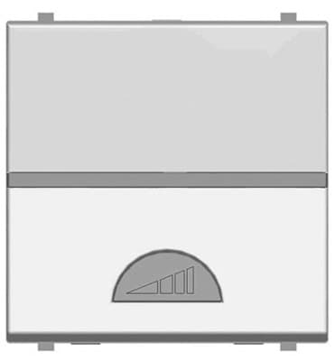 ABB NIE Zenit Серебро Светорегулятор нажимной 40-450W для л/н и г/л с обмот. тр-ром, 2 мод 2CLA226000N1301