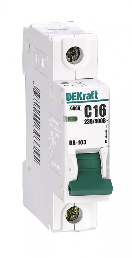 Dekraft Автоматический выключатель ВА103-1P-006A-C