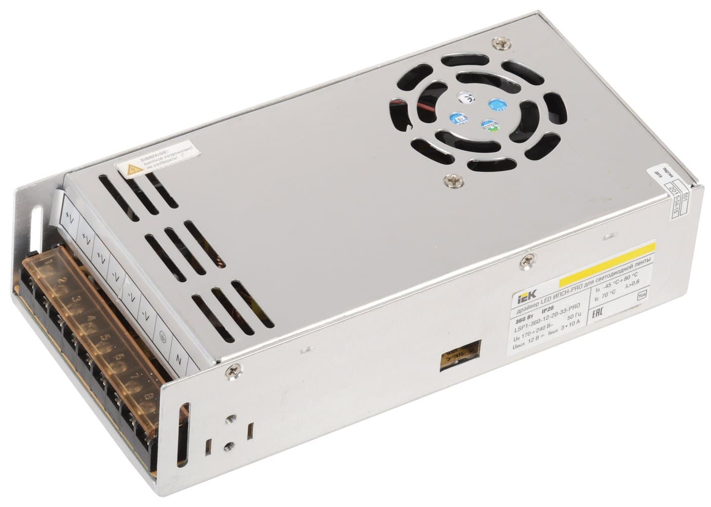 IEK Драйвер LED ИПСН-PRO 360Вт 12 В блок - клеммы IP20