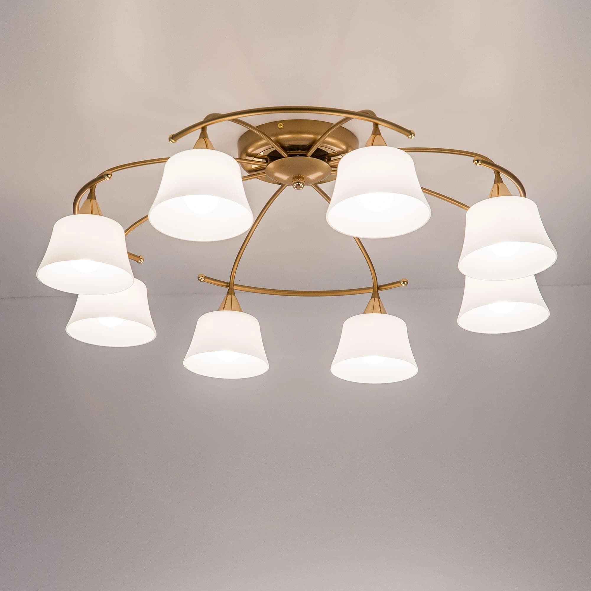 Citilux CL110182 Стелла Золото+Золот.Металлик Светильник Люстра — миниатюра 3