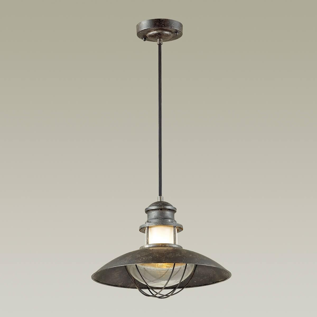 Odeon Light 4164/1 ODL19 308 Светильник-подвес уличный IP23 E27 1*60W DANTE коричневый/прозрачный — миниатюра 2