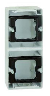 Simon 44 Aqua Серая Коробка 2-ая, вертикальная 4400763-035