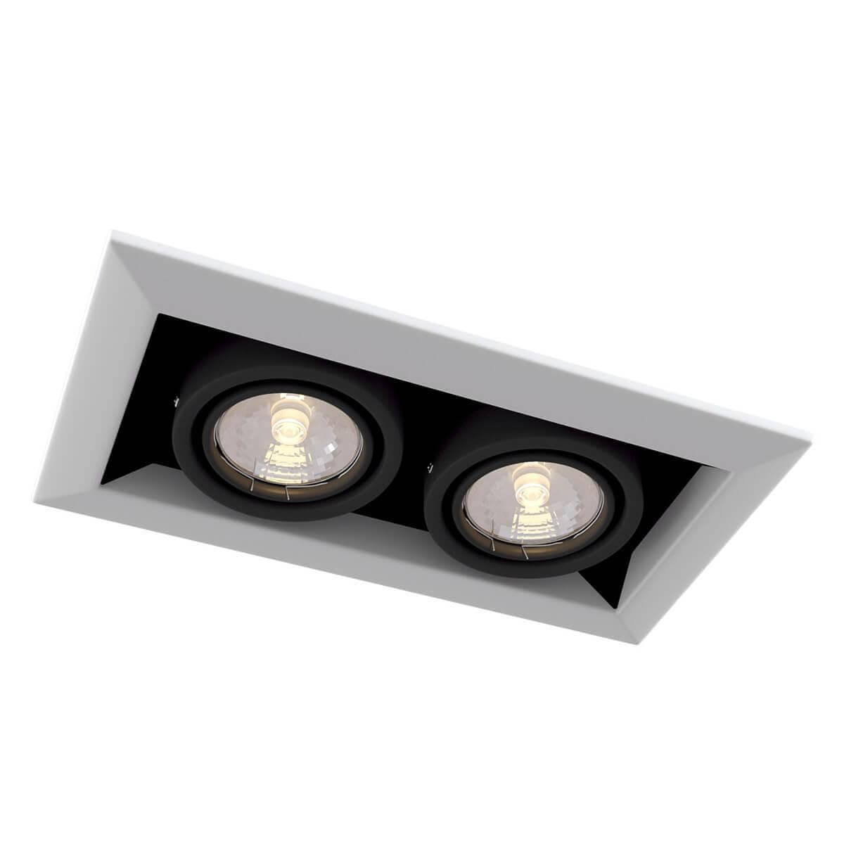 Maytoni DownLight Metal Белый Встроенный светильник 2xGU10 50W DL008-2-02-W