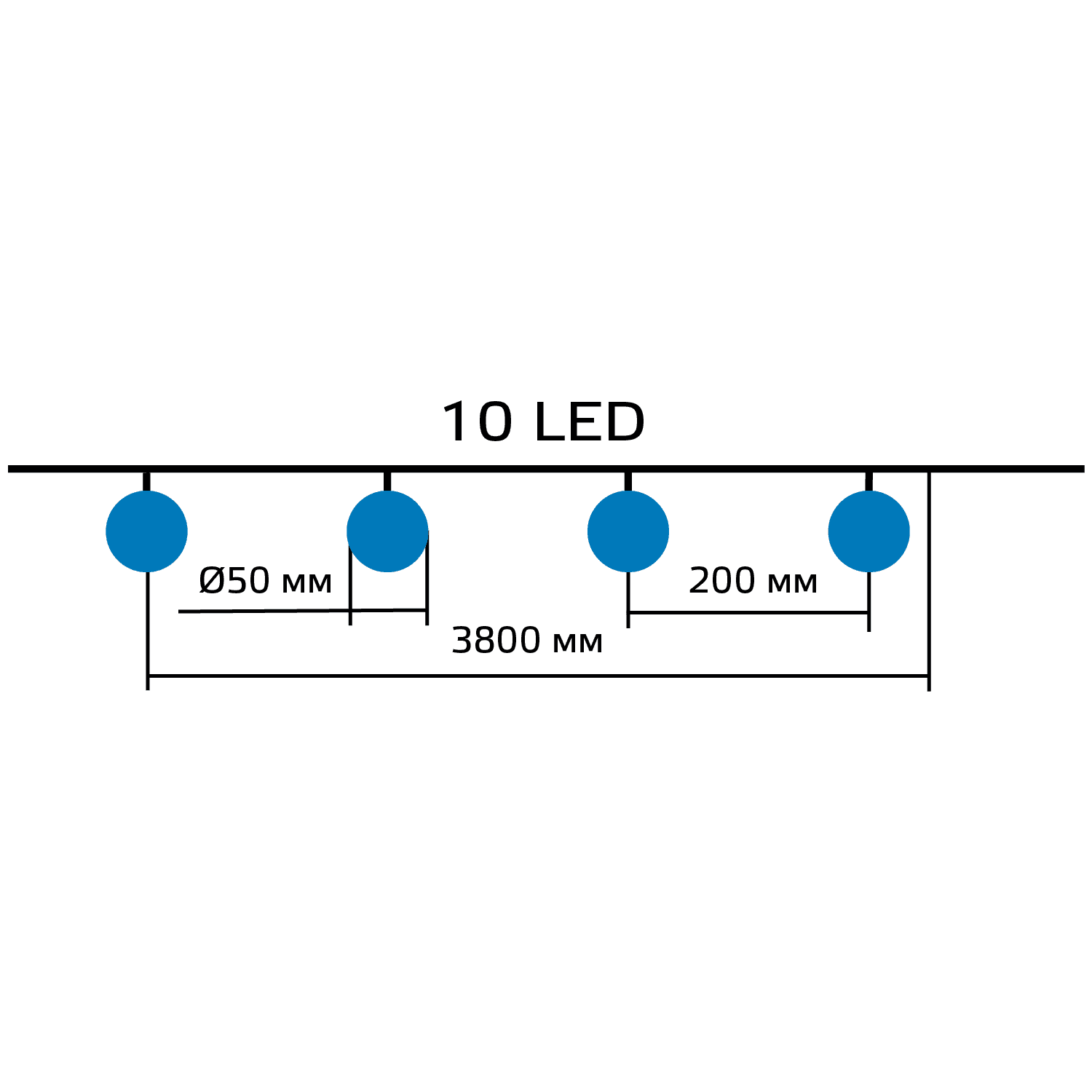 Gauss Гирлянда садовая на солнечной батарее 10 LED ламп Большие Шары Белый свет Solar, 1/24 GS033 — миниатюра 4