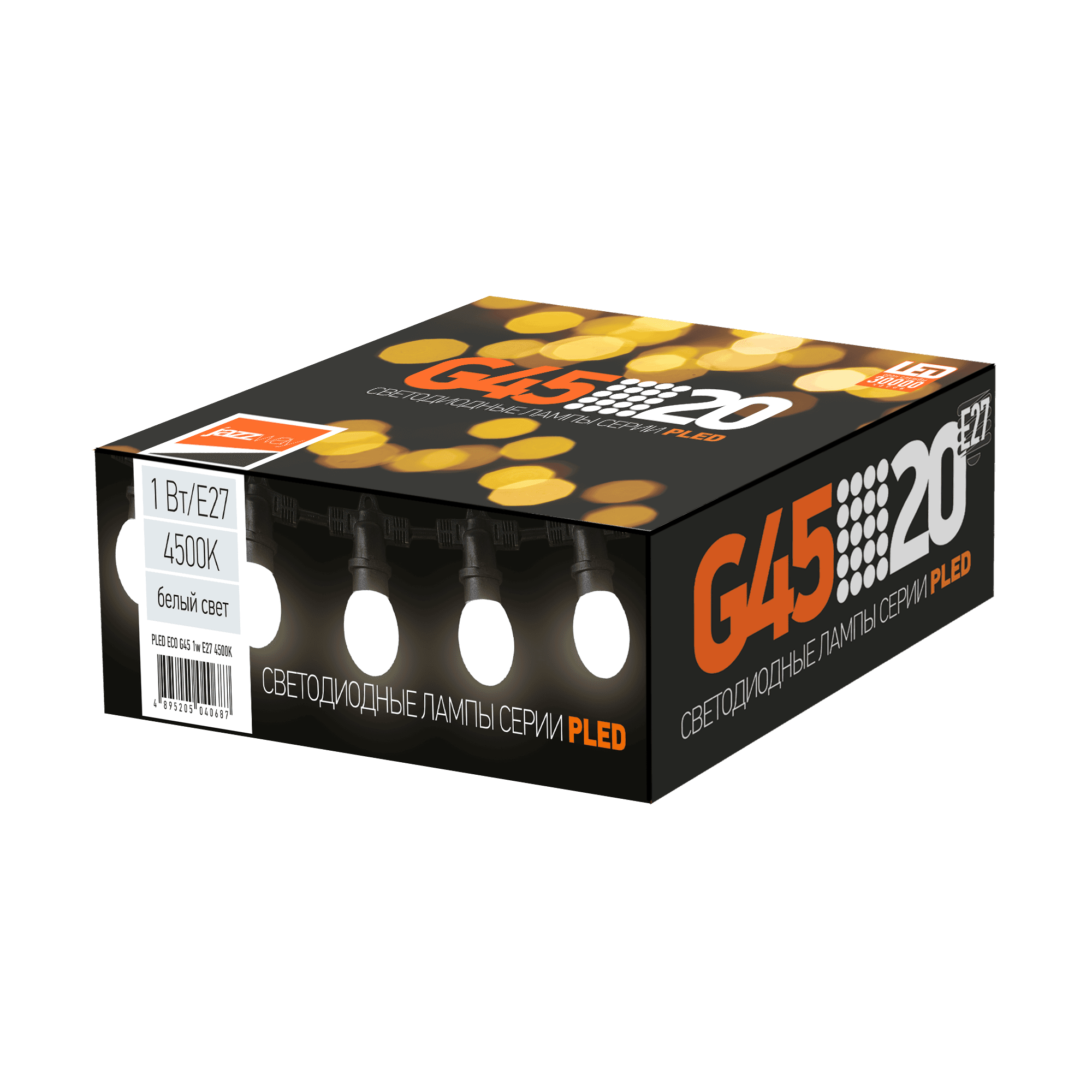 Jazzway Лампа PLED- ECO- G45 1w E27 4500K .5040663 — миниатюра 2