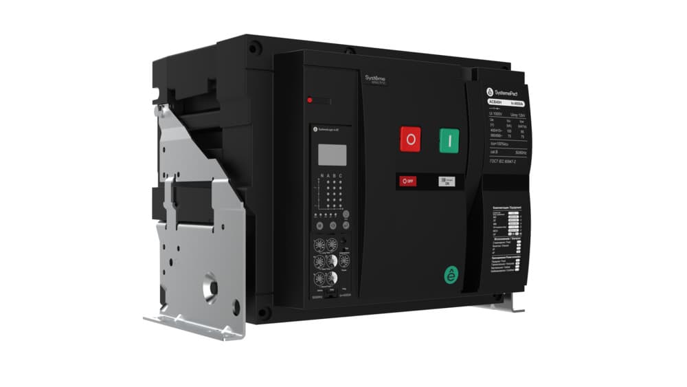 Systeme Electric Автоматический выключатель воздушный 12N 4P 6.0E стац ГП MCH+MX+XF AC230V SDE2