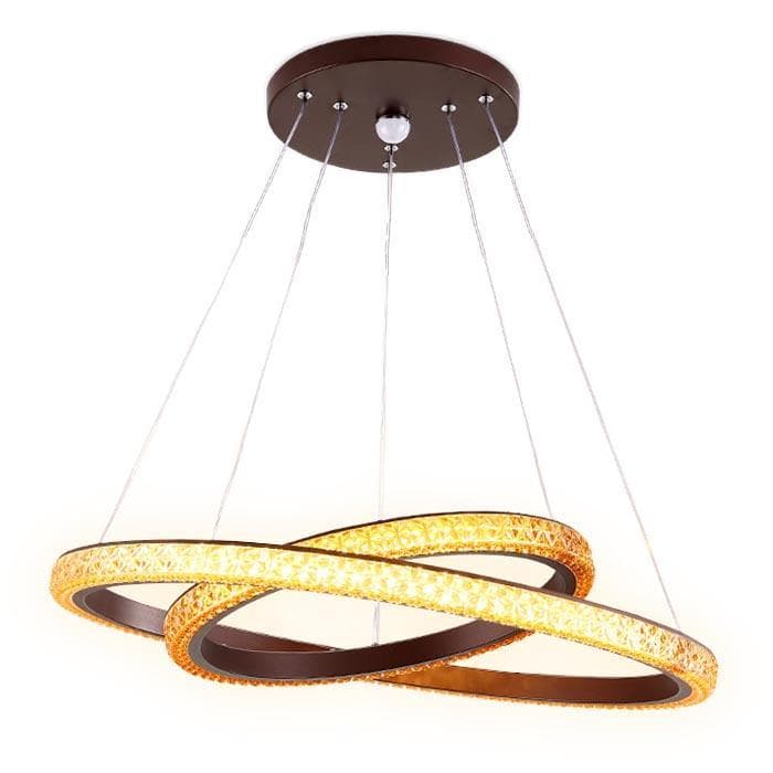 Ambrella Подвесной светодиодный светильник с пультом FF11 CF/BR кофе/коричневый 108W D600*1700  (ПДУ ИК)
