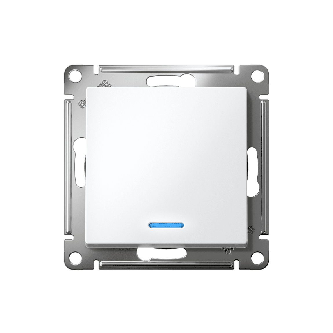 Systeme Electric AtlasDesign Белый Выключатель 1-клавишный с подсвет., сх.1а, 10АХ, мех., быстрозажим. клем. — миниатюра 4