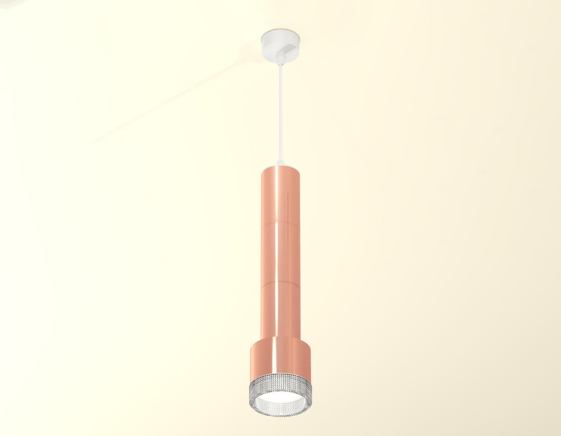 Ambrella Комплект подвесного светильника с композитным хрусталем XP8122005 PPG/CL золото розовое полированное/прозрачный GX53 (A2301, C6326, A2063, C6 — миниатюра 3