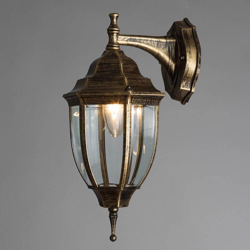 Arte Lamp Pegasus Коричневый/Прозрачный Светильник уличный настенный 1x60W 1xE27 A3152AL-1BN — миниатюра 4
