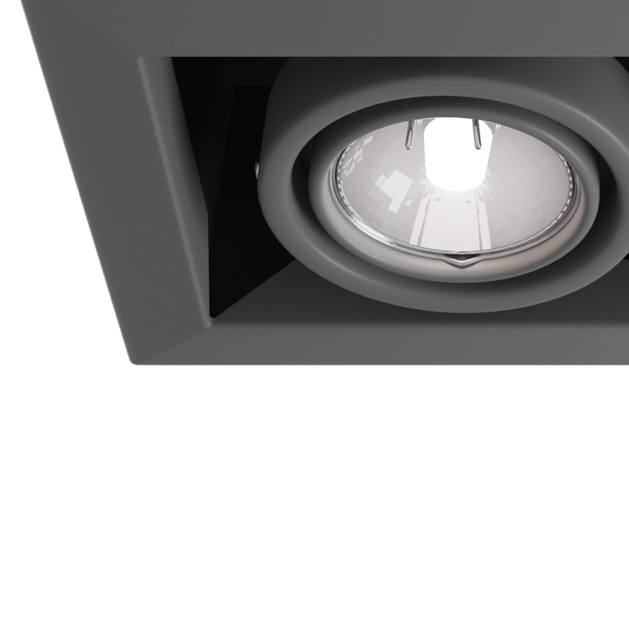 Maytoni DownLight Metal Серый Встроенный светильник 2xGU10 50W DL008-2-02-S — миниатюра 9