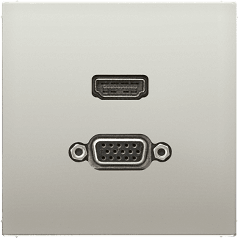 JUNG HDMI / VGA, нержавеющая сталь MAES1173