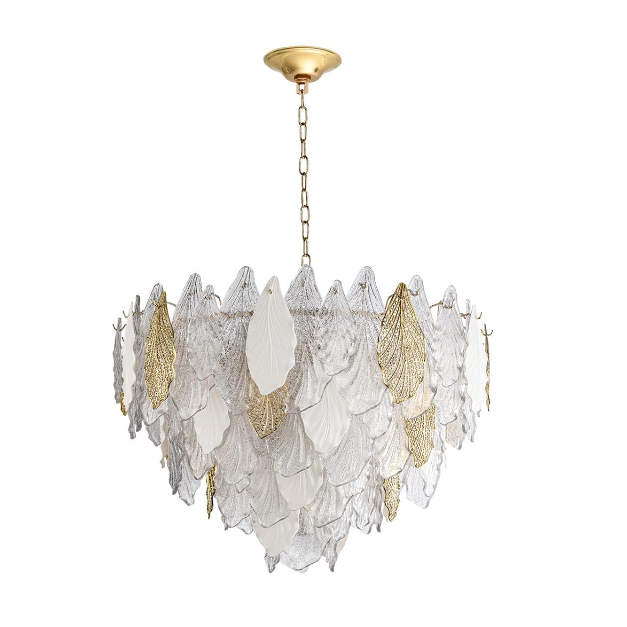 Odeon Light 5052/21 HALL ODL24 507 золото/белый/прозрачный/металл/стекло/фарфор/металл Люстра E14 21*40W LACE