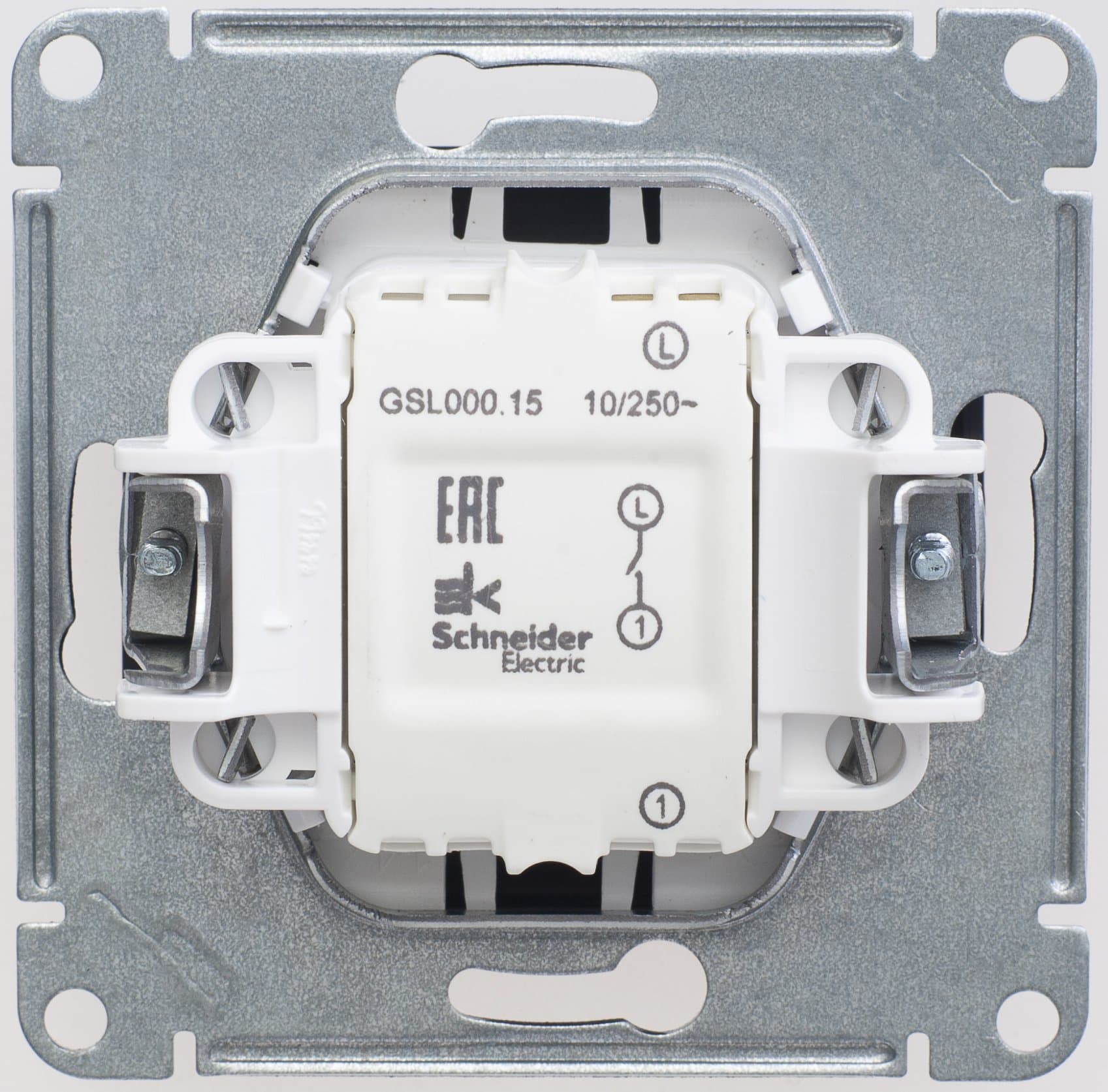 Systeme Electric Glossa Шоколад Кнопка нажимная сх.1, 10AX — миниатюра 2