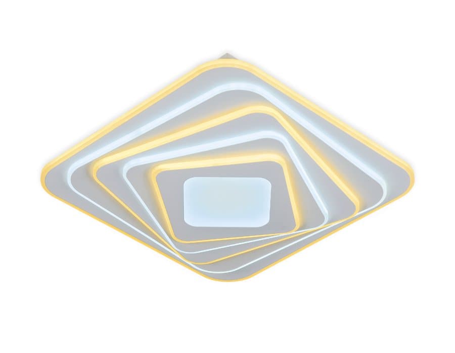 Ambrella Потолочный светодиодный светильник с пультом FA816 WH белый 82W 500*500*80 (ПДУ РАДИО 2.4)