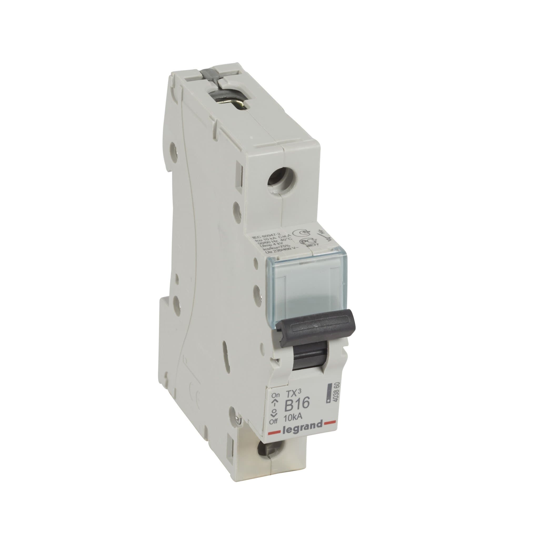 Legrand TX3 Автоматический выключатель 1P 16A (B) 6000/10kA 403860 — миниатюра 1