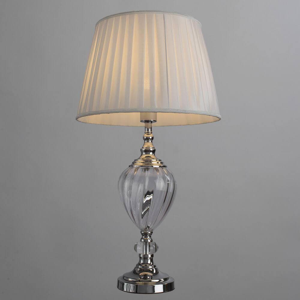 Arte Lamp Superb Хром/Белая Лампа настольная декоративная 1x60W 1xE27 A3752LT-1WH — миниатюра 3
