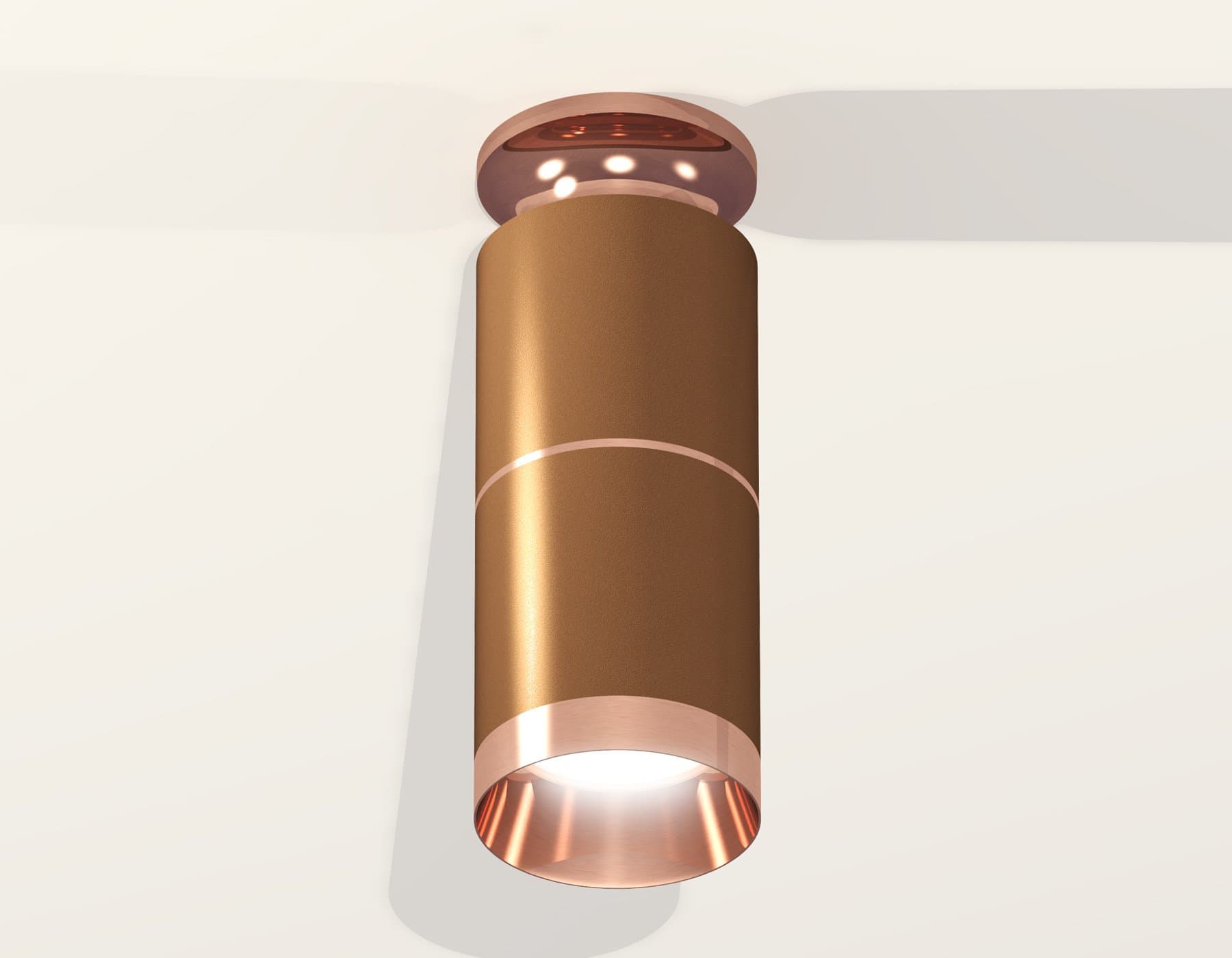 Ambrella Комплект накладного светильника XS6304210 SCF/PPG кофе песок/золото розовое полированное MR16 GU5.3 (N6906, C6304, A2063, N6135) — миниатюра 3