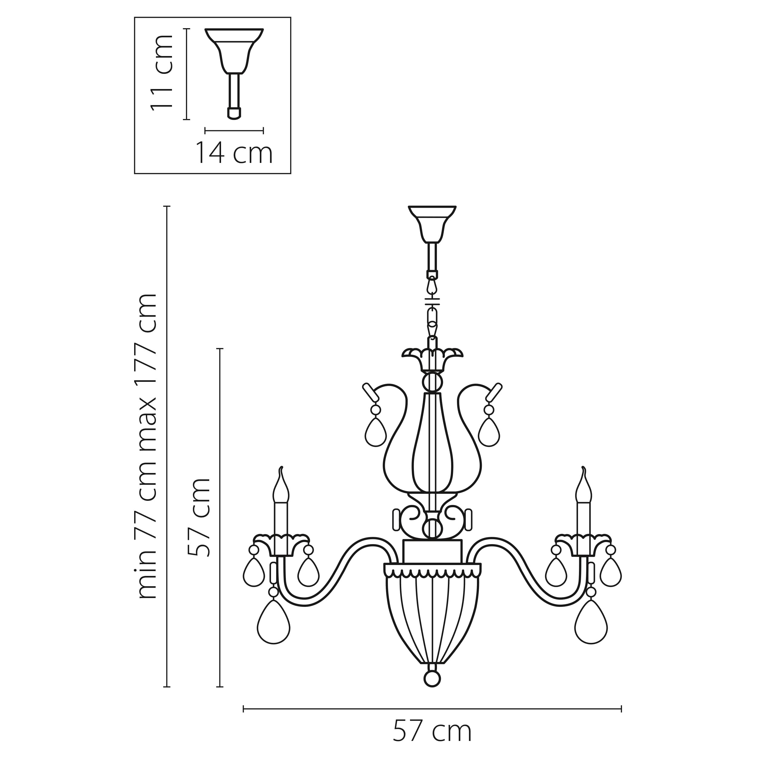 Lightstar Люстра подвесная Schon Lightstar 790061 — миниатюра 2
