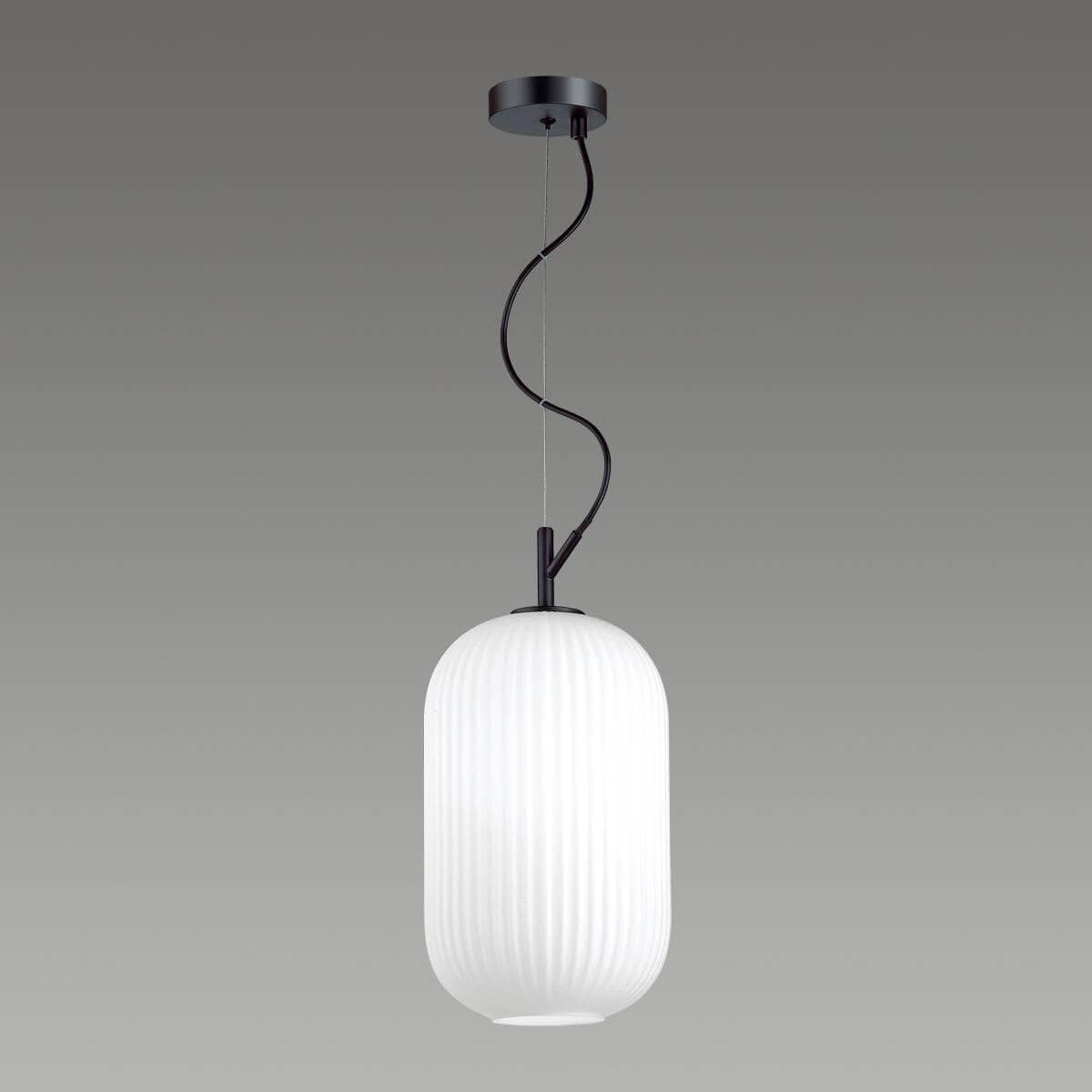 Odeon Light 4751/1 ODL21 белый/черный Подвес E27 60W ROOFI — миниатюра 3