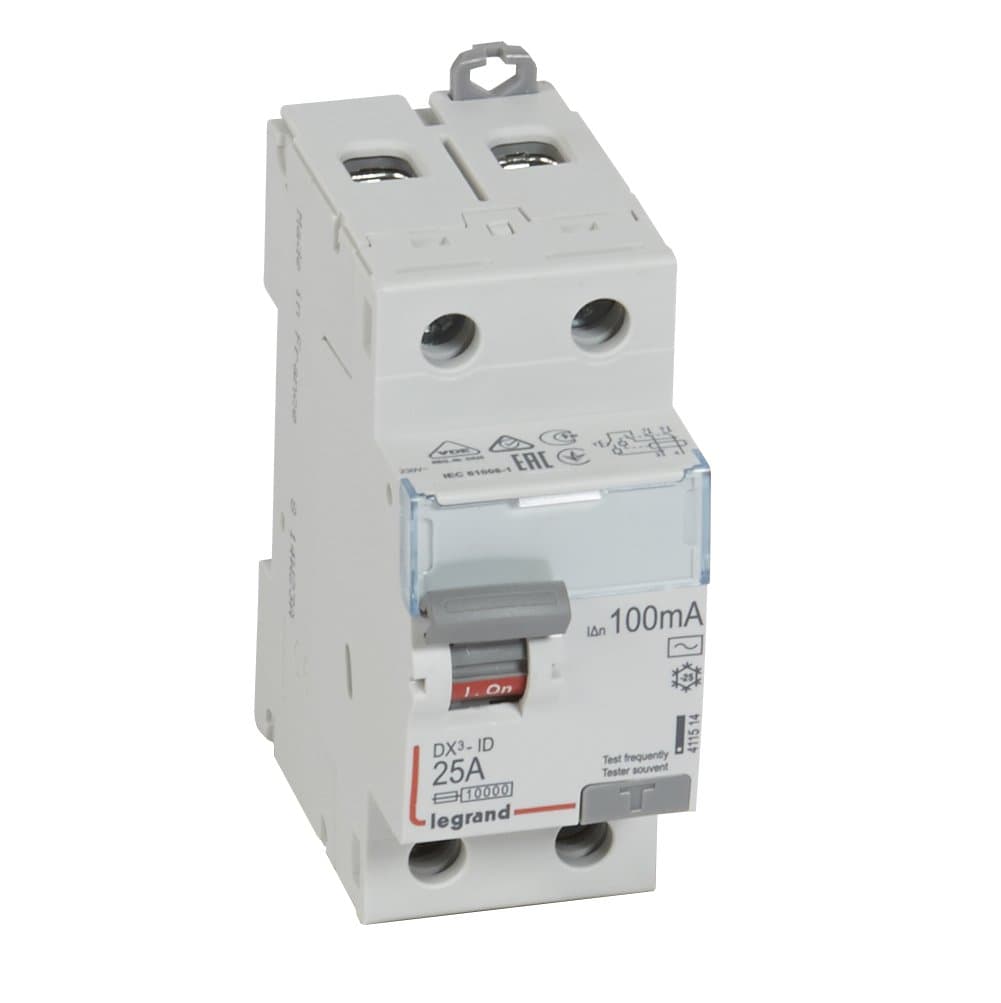 Legrand DX3 УЗО 2P 25А 100мА-AC 411514 — миниатюра 2