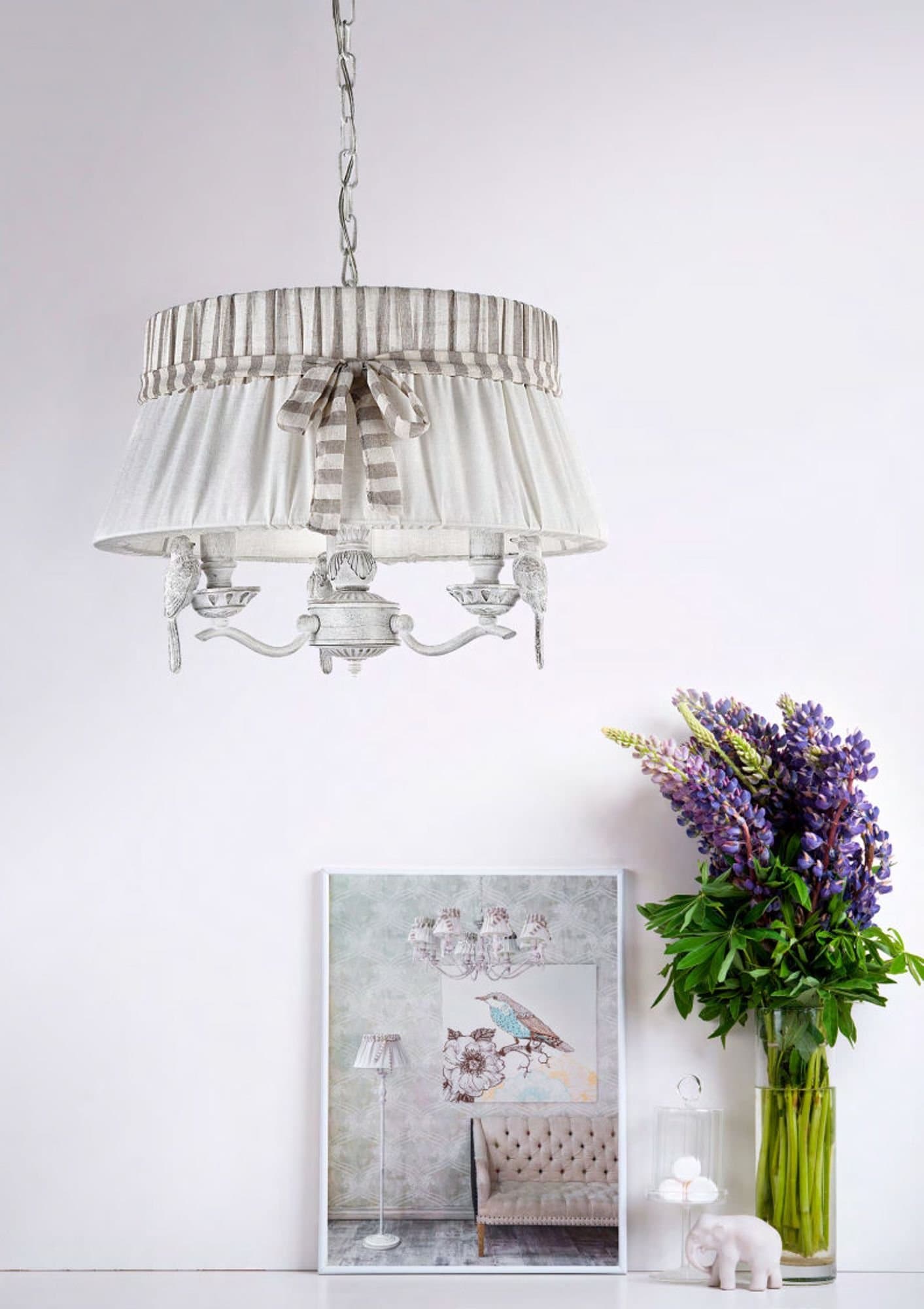 Maytoni Elegant Bird Белый Антик Люстра 3xE14 40W ARM013-33-W — миниатюра 5