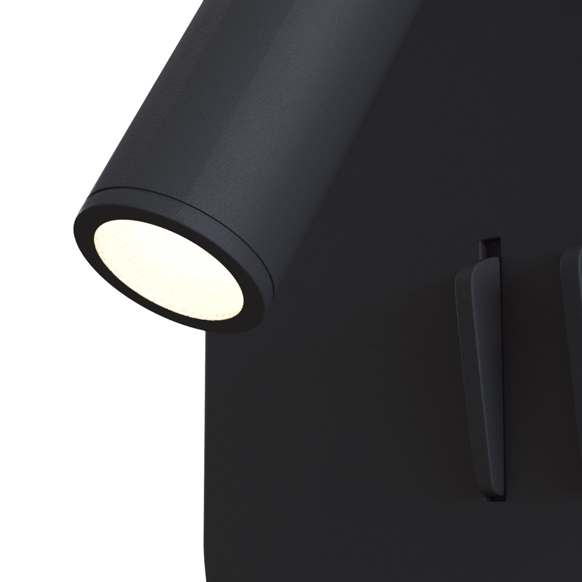 Maytoni Technical Ios 176 Черный Бра LED 9W 540Лм C175-WL-01-6W-B — миниатюра 5