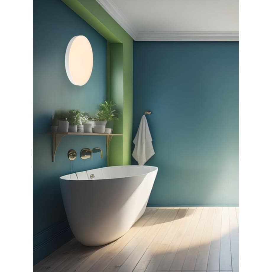 Sonex 7759/36L MITRA LED SN Светильник пластик/белый LED 36Вт 4000K D400 IP54 GAMMA — миниатюра 3