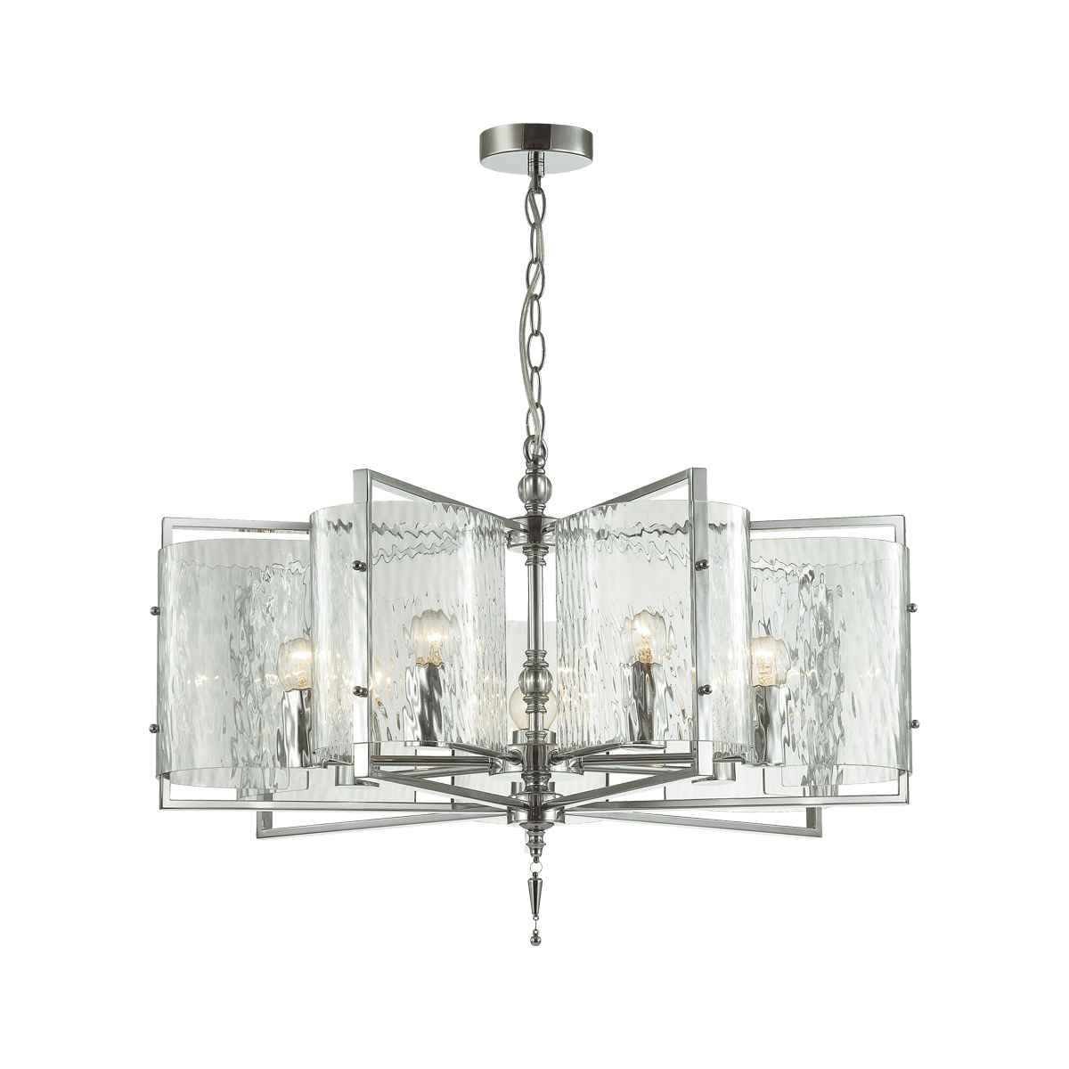 Odeon Light 4888/7 MODERN ODL_EX22 63 хром/прозрачный/стекло Люстра E27 7*60W ELEGANTE — миниатюра 2