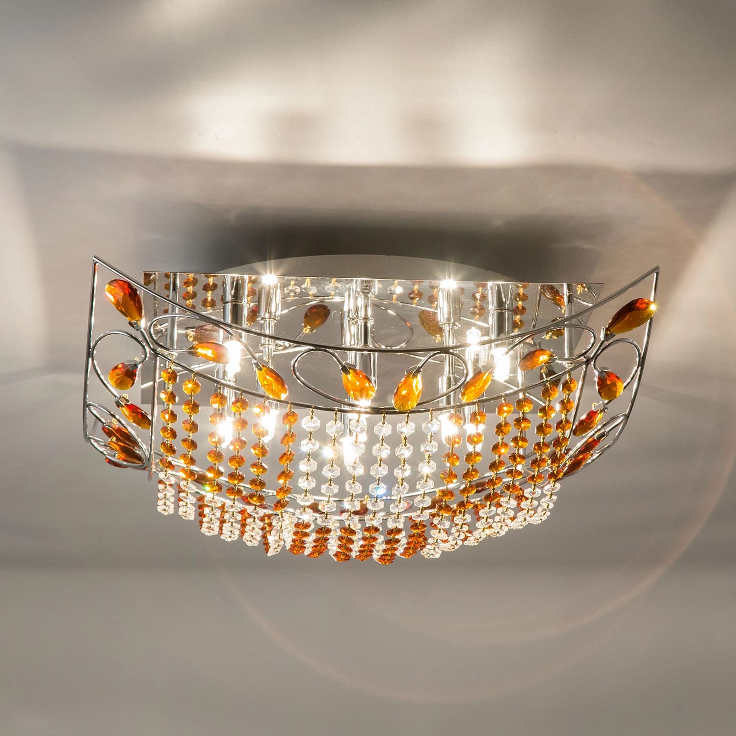Citilux CL306196 Гала Хром+Янтарный Люстра — миниатюра 4