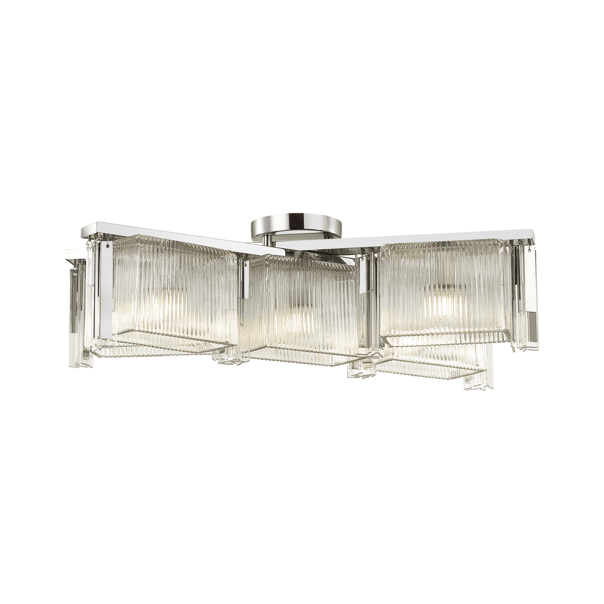Odeon Light 4871/5C HALL ODL_EX22 57 хром/прозрачный/стекло Люстра потолочная E14 5*40W GATSBY — миниатюра 2