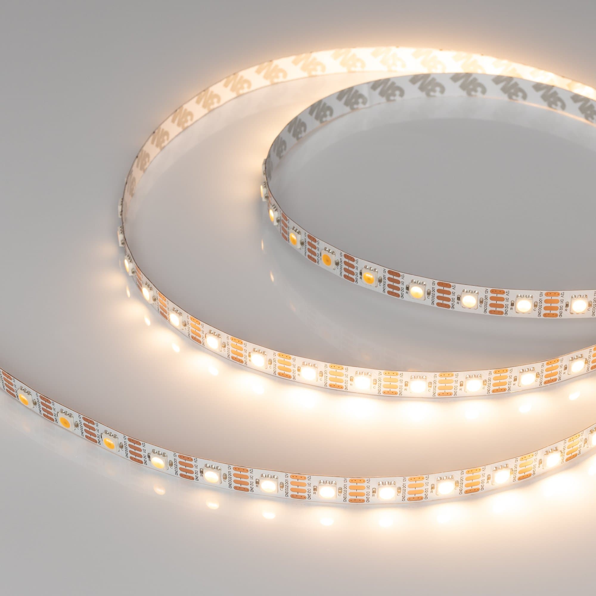 Arlight Лента SPI-B60-10mm 12V Warm2700-PX1-RAM (9.3 W/m, IP20, 5060, 5m) (бегущий огонь) 033438 — миниатюра 3