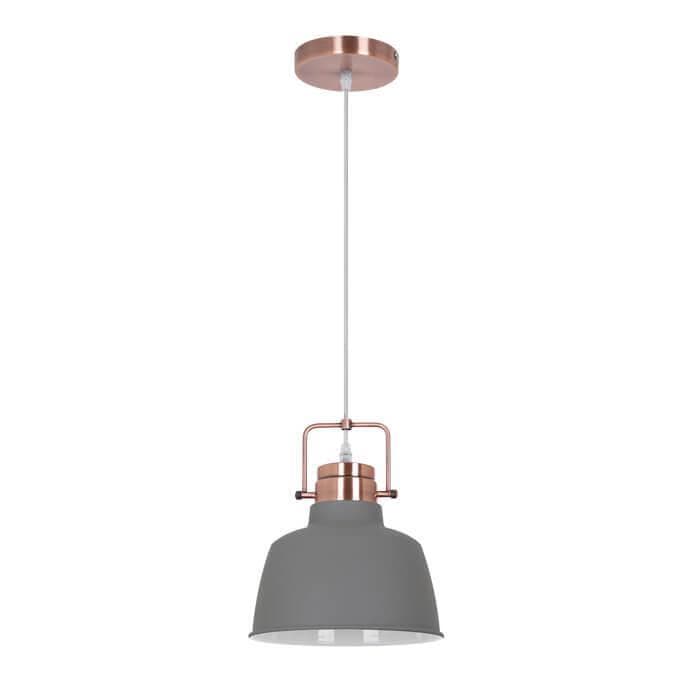 Odeon Light 3326/1 ODL17 097 серый, медный Подвес E27 60W 220V SERT — миниатюра 1