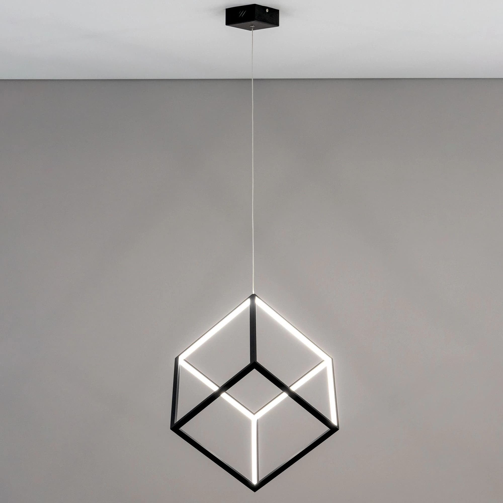 Citilux CL719301 Куб Черный Светильник Подвес, LED 40W*4000K — миниатюра 14